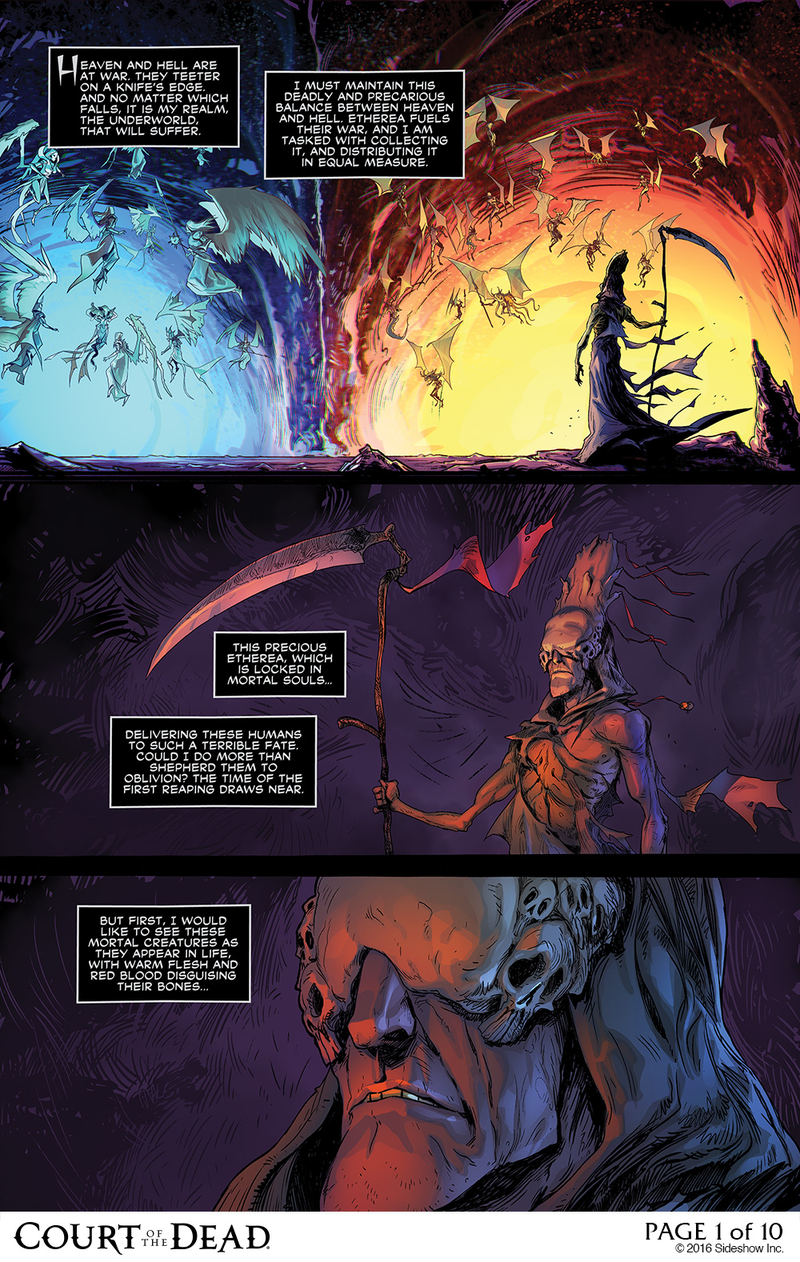 Illustration for article titled Discover the Battle for the Underworld In This Comic Preview for Court of the Dead